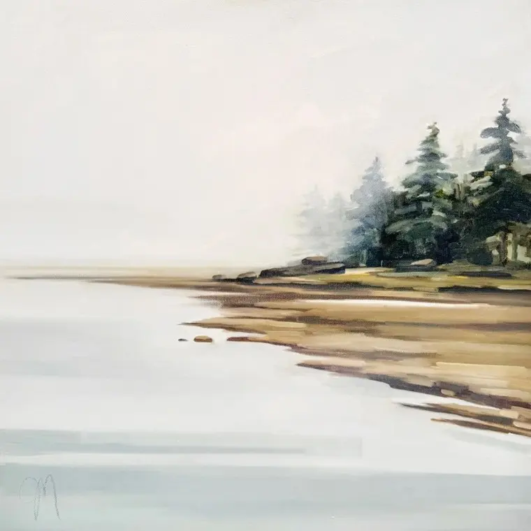 An original coastal Maine landscape painting